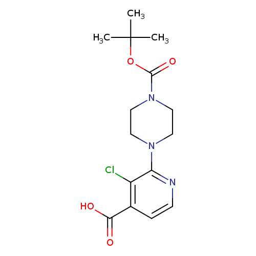 2-(4-(tert-Butoxycarbonyl)piperazin-1-yl)-3-chloroisonicotinic acid