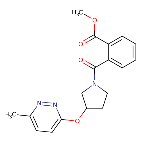 methyl 2-{3-[(6-methylpyridazin-3-yl)oxy]pyrrolidine-1-carbonyl}benzoate