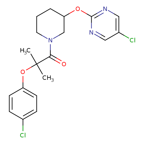 2-(4-chlorophenoxy)-1-{3-[(5-chloropyrimidin-2-yl)oxy]piperidin-1-yl}-2-methylpropan-1-one