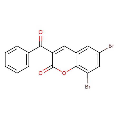 2H-1-Benzopyran-2-one, 3-benzoyl-6,8-dibromo-