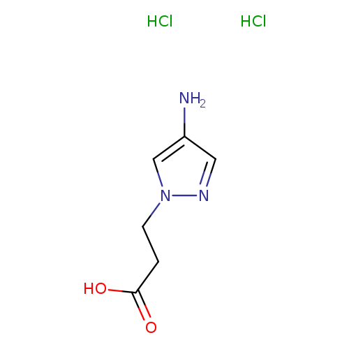 3-(4-amino-1H-pyrazol-1-yl)propanoic acid dihydrochloride