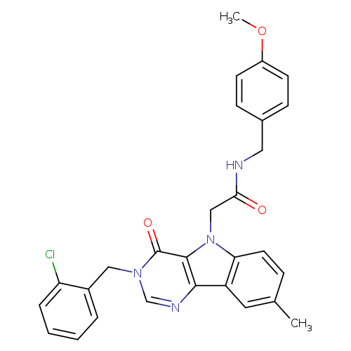 2-{3-[(2-chlorophenyl)methyl]-8-methyl-4-oxo-3H,4H,5H-pyrimido[5,4-b]indol-5-yl}-N-[(4-methoxyphenyl)methyl]acetamide