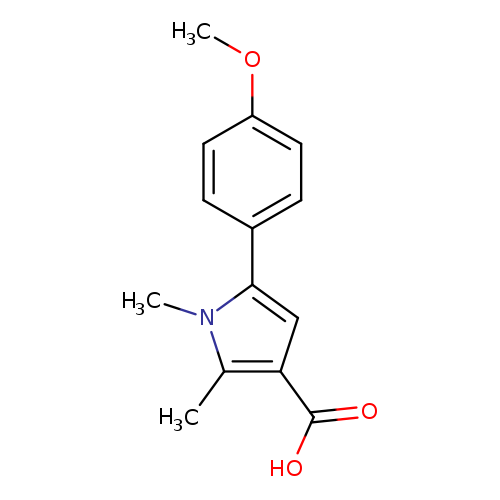 5-(4-Methoxyphenyl)-1,2-dimethyl-1h-pyrrole-3-carboxylic acid
