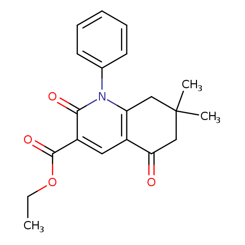 ethyl 7,7-dimethyl-2,5-dioxo-1-phenyl-1,2,5,6,7,8-hexahydroquinoline-3-carboxylate