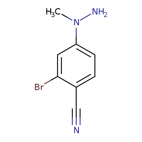 2-Bromo-4-(1-methylhydrazin-1-yl)benzonitrile