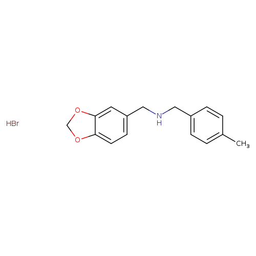 (1,3-benzodioxol-5-ylmethyl)(4-methylbenzyl)amine hydrobromide