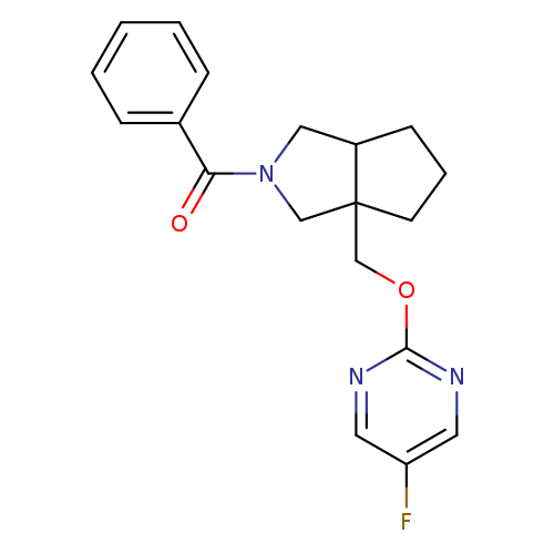 2-({2-benzoyl-octahydrocyclopenta[c]pyrrol-3a-yl}methoxy)-5-fluoropyrimidine