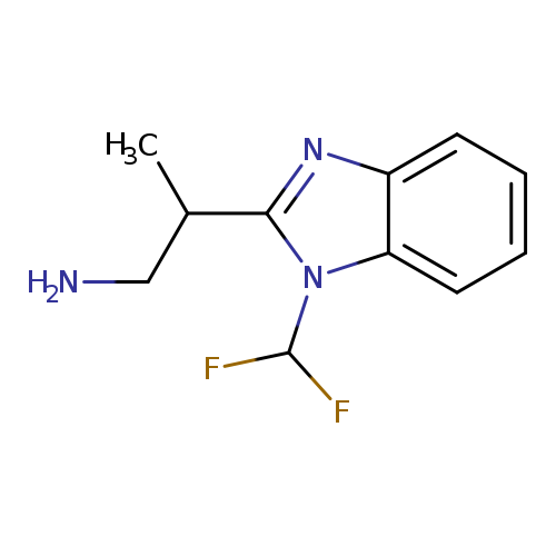 2-[1-(difluoromethyl)-1H-1,3-benzodiazol-2-yl]propan-1-amine