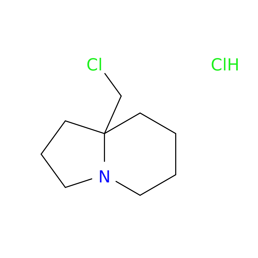 8a-(chloromethyl)-octahydroindolizine hydrochloride