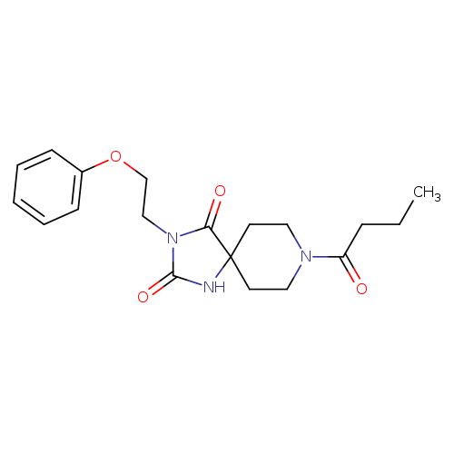 8-butanoyl-3-(2-phenoxyethyl)-1,3,8-triazaspiro[4.5]decane-2,4-dione