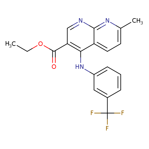 ethyl 7-methyl-4-{[3-(trifluoromethyl)phenyl]amino}-1,8-naphthyridine-3-carboxylate
