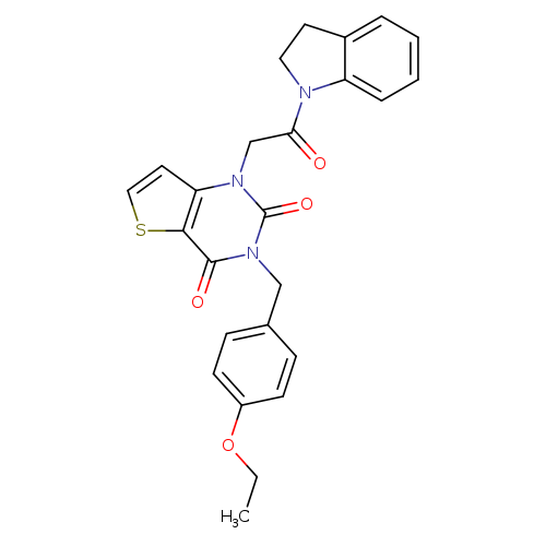 1-[2-(2,3-dihydro-1H-indol-1-yl)-2-oxoethyl]-3-[(4-ethoxyphenyl)methyl]-1H,2H,3H,4H-thieno[3,2-d]pyrimidine-2,4-dione