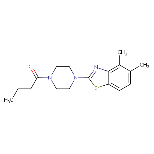 1-[4-(4,5-dimethyl-1,3-benzothiazol-2-yl)piperazin-1-yl]butan-1-one