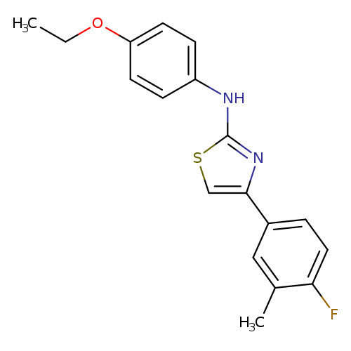 2-(4-Ethoxyphenylamino)-4-(3-methyl-4-fluorophenyl)thiazole