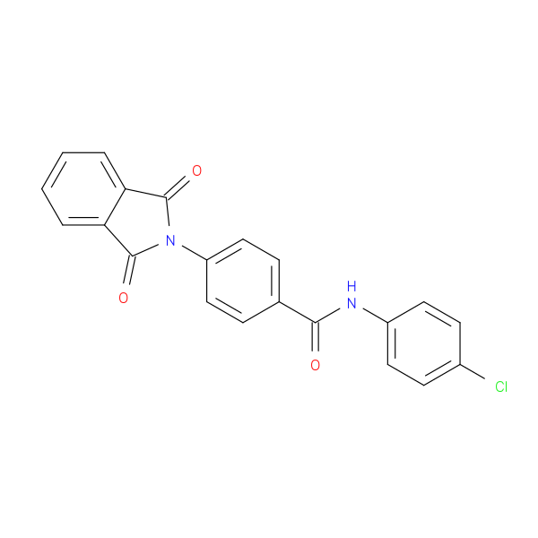 N-(4-chlorophenyl)-4-(1,3-dioxo-2,3-dihydro-1H-isoindol-2-yl)benzamide
