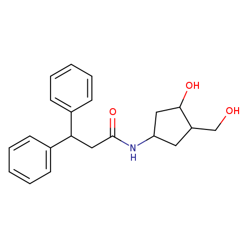 N-[3-hydroxy-4-(hydroxymethyl)cyclopentyl]-3,3-diphenylpropanamide