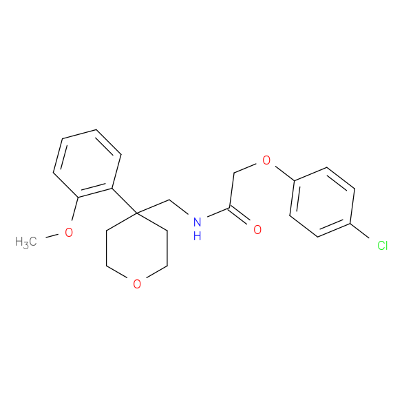 2-(4-chlorophenoxy)-N-{[4-(2-methoxyphenyl)oxan-4-yl]methyl}acetamide