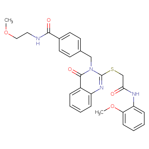 N-(2-methoxyethyl)-4-{[2-({[(2-methoxyphenyl)carbamoyl]methyl}sulfanyl)-4-oxo-3,4-dihydroquinazolin-3-yl]methyl}benzamide