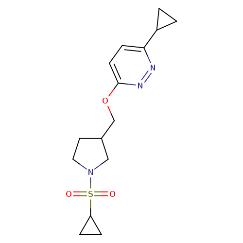 3-{[1-(cyclopropanesulfonyl)pyrrolidin-3-yl]methoxy}-6-cyclopropylpyridazine