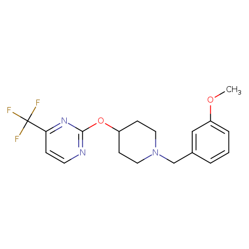 2-({1-[(3-methoxyphenyl)methyl]piperidin-4-yl}oxy)-4-(trifluoromethyl)pyrimidine