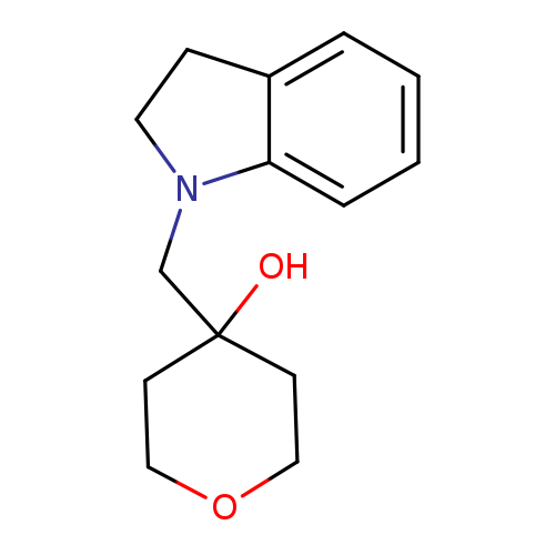 "4-[(2,3-dihydro-1H-indol-1-yl)methyl]oxan-4-ol"