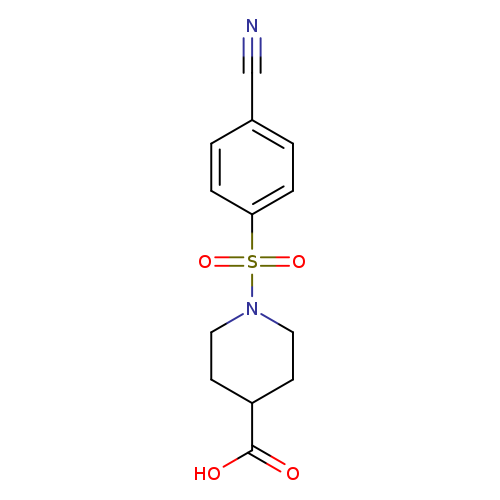 1-(4-cyanobenzenesulfonyl)piperidine-4-carboxylic acid