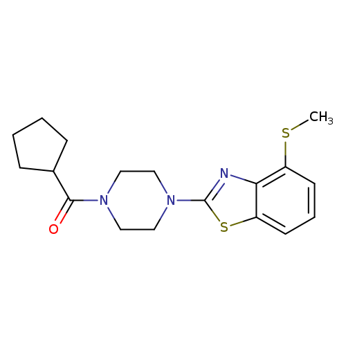 2-(4-cyclopentanecarbonylpiperazin-1-yl)-4-(methylsulfanyl)-1,3-benzothiazole