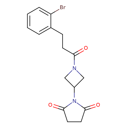 1-{1-[3-(2-bromophenyl)propanoyl]azetidin-3-yl}pyrrolidine-2,5-dione