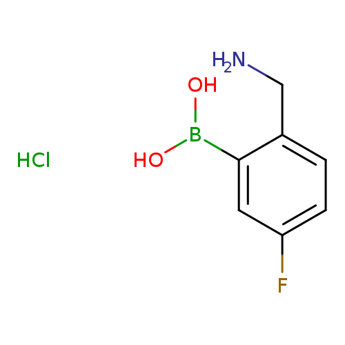 2-Aminomethyl-5-fluorophenylboronic acid, HCl