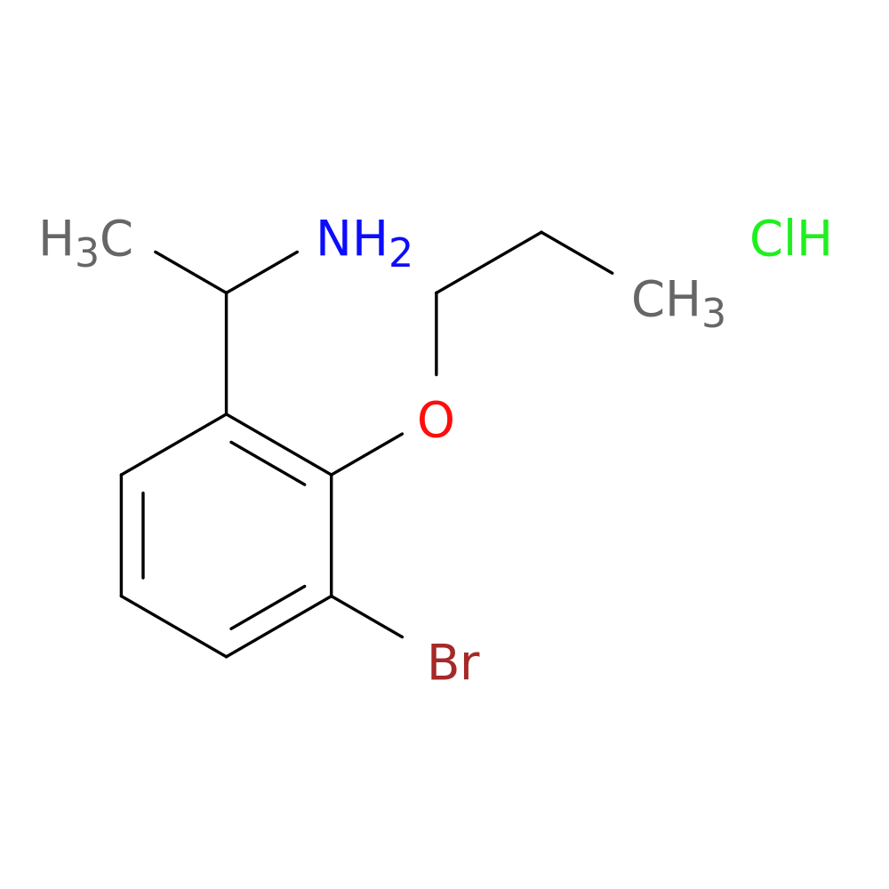 1-(3-Bromo-2-propoxy-phenyl)-ethylamine, hydrochloride