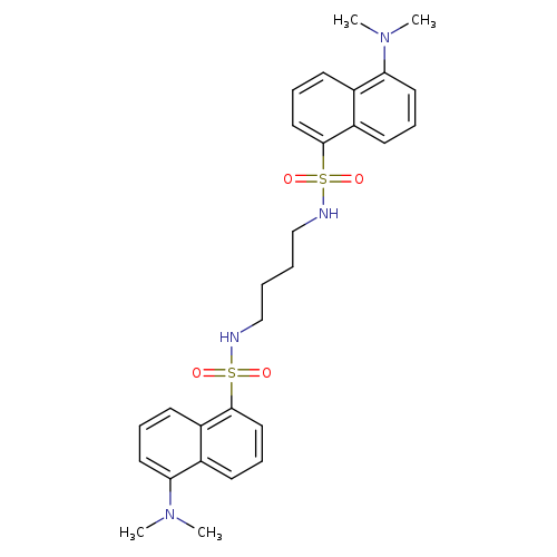 1-Naphthalenesulfonamide, N,N'-1,4-butanediylbis[5-(dimethylamino)-