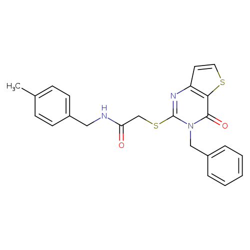 2-({3-benzyl-4-oxo-3H,4H-thieno[3,2-d]pyrimidin-2-yl}sulfanyl)-N-[(4-methylphenyl)methyl]acetamide