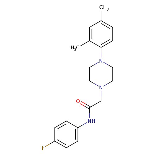 2-[4-(2,4-dimethylphenyl)piperazin-1-yl]-N-(4-fluorophenyl)acetamide