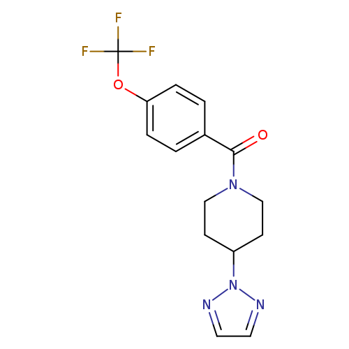 4-(2H-1,2,3-triazol-2-yl)-1-[4-(trifluoromethoxy)benzoyl]piperidine