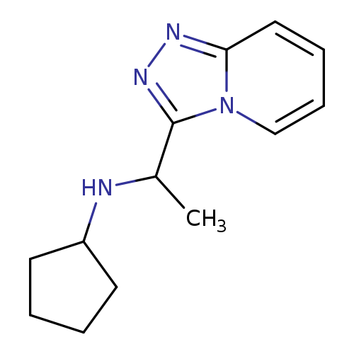 N-(1-{[1,2,4]triazolo[4,3-a]pyridin-3-yl}ethyl)cyclopentanamine