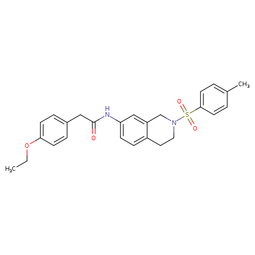 2-(4-ethoxyphenyl)-N-[2-(4-methylbenzenesulfonyl)-1,2,3,4-tetrahydroisoquinolin-7-yl]acetamide