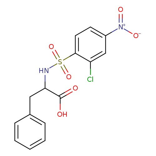 2-(2-chloro-4-nitrobenzenesulfonamido)-3-phenylpropanoic acid