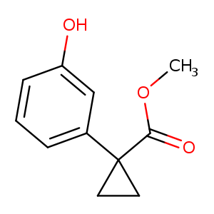 Cyclopropanecarboxylic acid, 1-(3-hydroxyphenyl)-, methyl ester