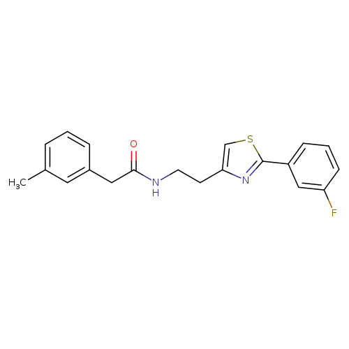 N-{2-[2-(3-fluorophenyl)-1,3-thiazol-4-yl]ethyl}-2-(3-methylphenyl)acetamide