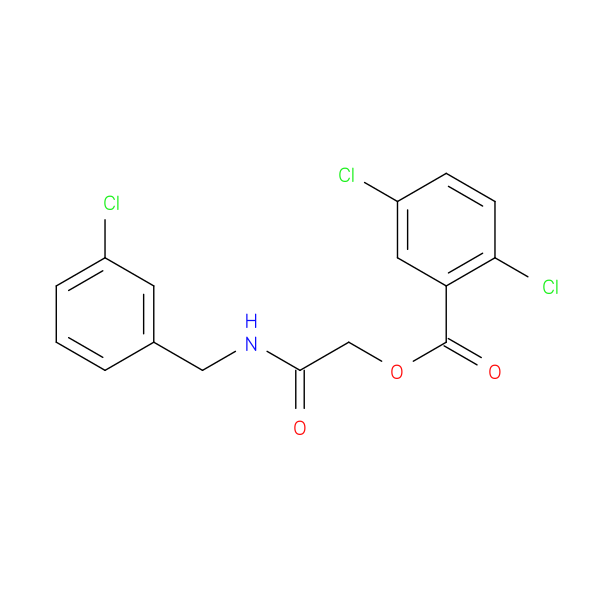{[(3-chlorophenyl)methyl]carbamoyl}methyl 2,5-dichlorobenzoate