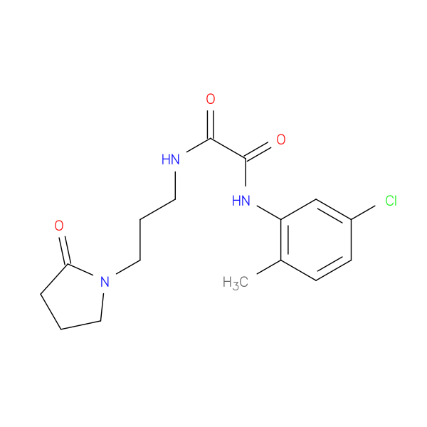 N'-(5-chloro-2-methylphenyl)-N-[3-(2-oxopyrrolidin-1-yl)propyl]ethanediamide