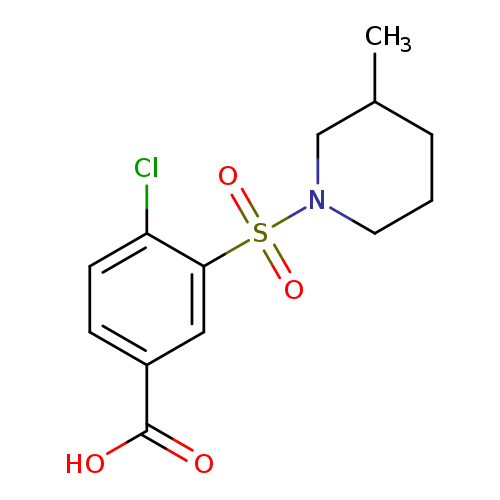 4-CHLORO-3-(3-METHYL-PIPERIDINE-1-SULFONYL)-BENZOIC ACID