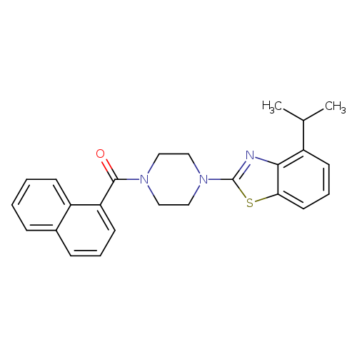 2-[4-(naphthalene-1-carbonyl)piperazin-1-yl]-4-(propan-2-yl)-1,3-benzothiazole