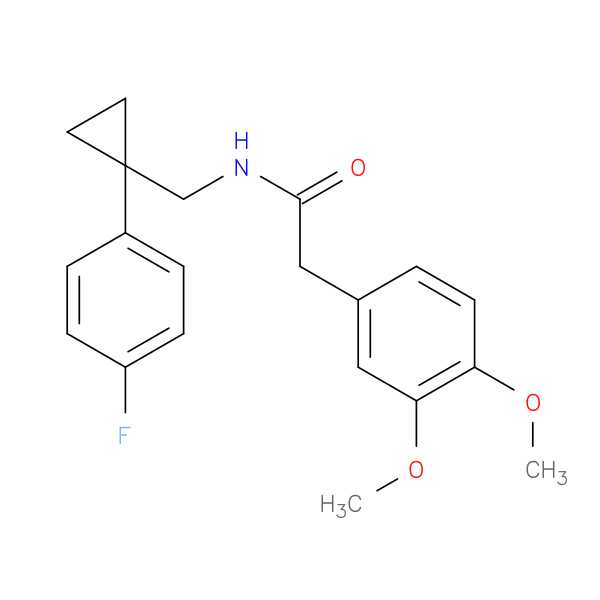 2-(3,4-dimethoxyphenyl)-N-{[1-(4-fluorophenyl)cyclopropyl]methyl}acetamide