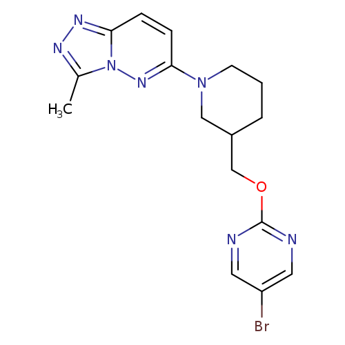 5-bromo-2-[(1-{3-methyl-[1,2,4]triazolo[4,3-b]pyridazin-6-yl}piperidin-3-yl)methoxy]pyrimidine