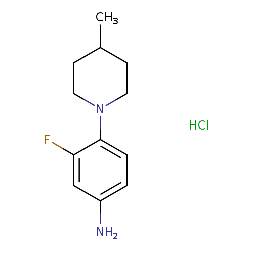 [3-Fluoro-4-(4-methylpiperidin-1-yl)phenyl]amine dihydrochloride