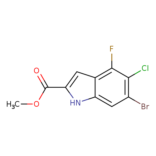 methyl 6-bromo-5-chloro-4-fluoro-1H-indole-2-carboxylate