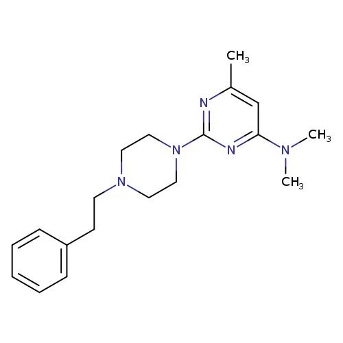 N,N,6-trimethyl-2-[4-(2-phenylethyl)piperazin-1-yl]pyrimidin-4-amine