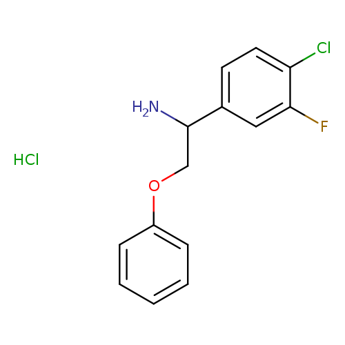 1-(4-chloro-3-fluorophenyl)-2-phenoxyethan-1-aminehydrochloride