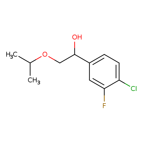 1-(4-chloro-3-fluorophenyl)-2-(propan-2-yloxy)ethan-1-ol